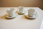 Servizio da caffè in porcellana 8 persone 19pezzi GINORI anni 60 Usato Come Nuovo