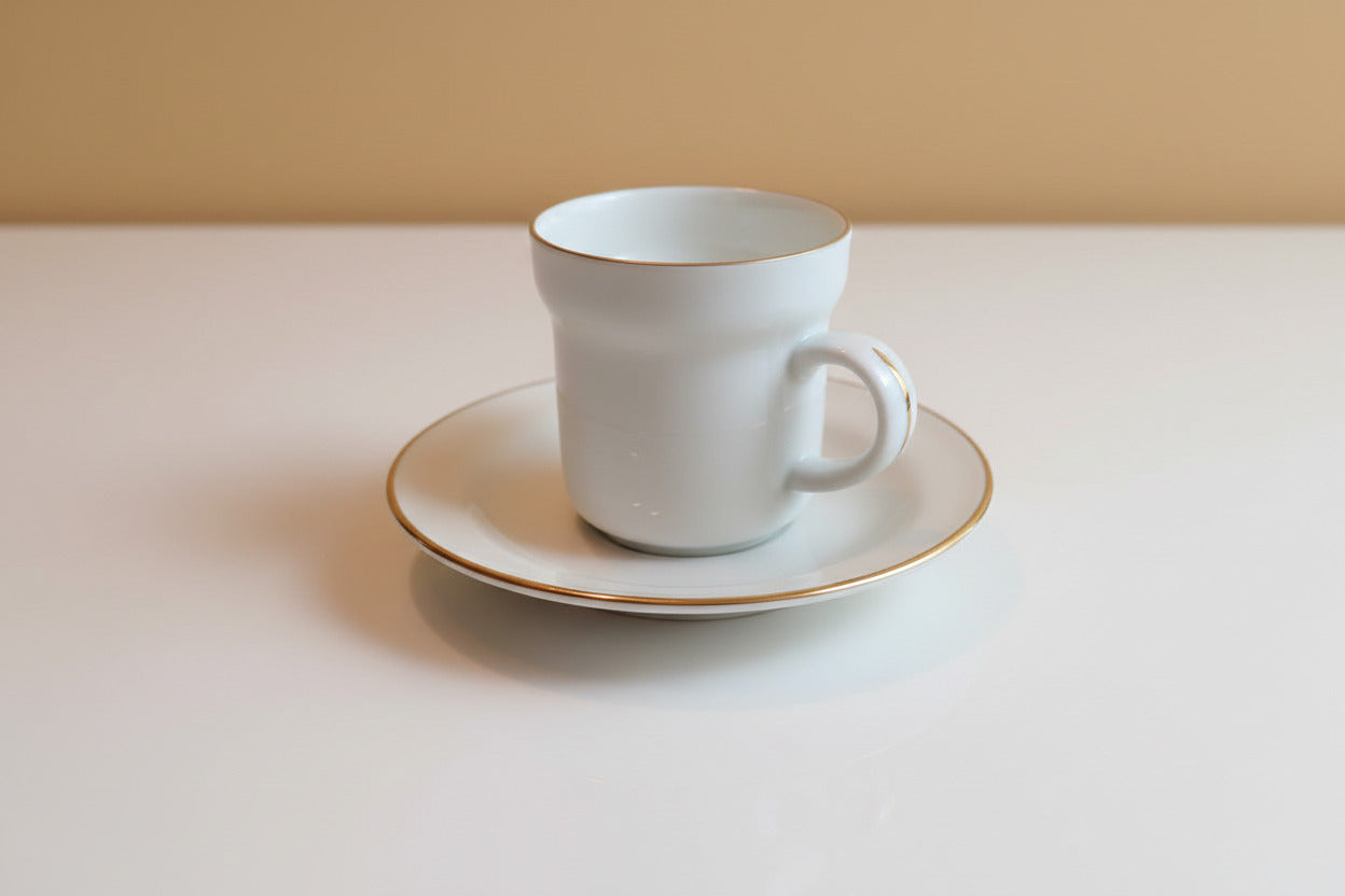 Servizio da caffè in porcellana 8 persone 19pezzi GINORI anni 60 Usato Come Nuovo