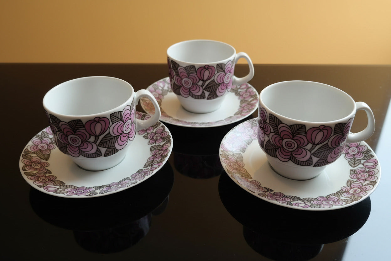 Servizio da caffè in porcellana 12 persone 27 pezzi ROTHEMBACH anni 70 Come Nuovo