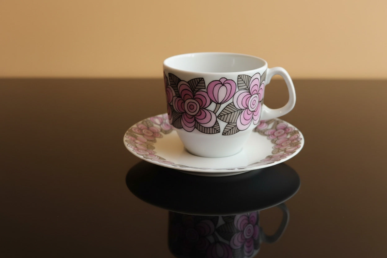Servizio da caffè in porcellana 12 persone 27 pezzi ROTHEMBACH anni 70 Come Nuovo