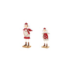 Coppia bimba angelo metallo H 21-26 CM