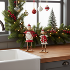 Coppia bimba angelo metallo H 21-26 CM