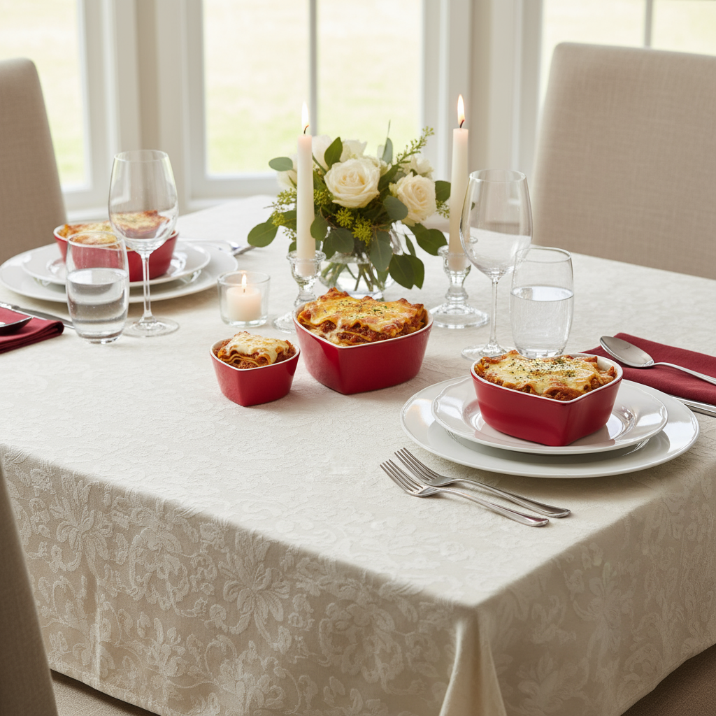 Set ciotola a cuore rossa