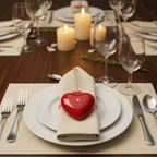 Addobbo cuore rosso in ceramicada appendere 6x5cm