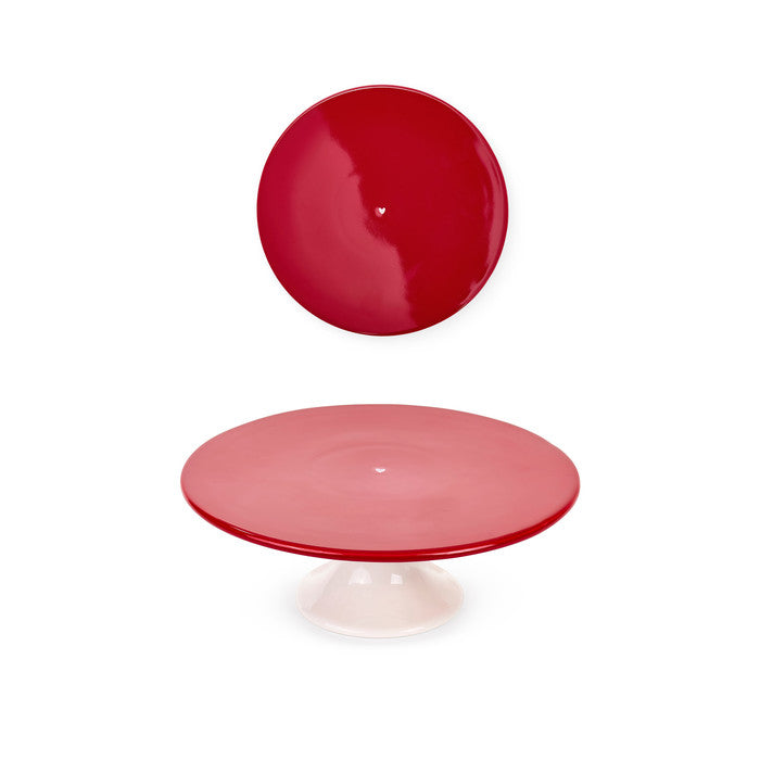 Alzata rossa con cuore