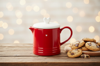 Teiera rossa con cuore 1100ml NUVOLE DI STOFFA