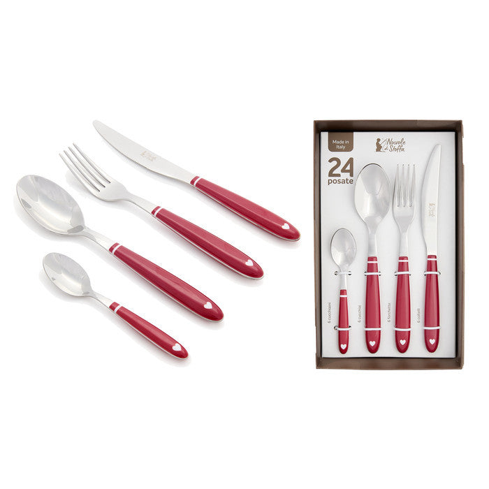 Set 24 pezzi posate demetra