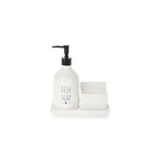 Dosa sapone per piatti con portaspugna in dolomite