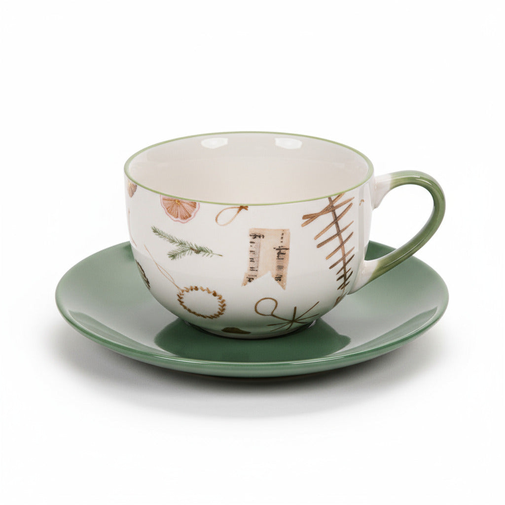 Tazza con piattino RICORDI 9,4x4,3x6 CM