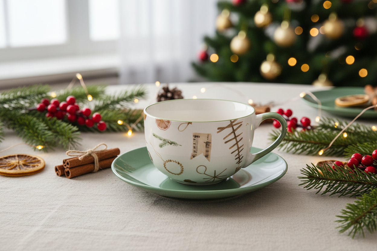 Tazza con piattino RICORDI 9,4x4,3x6 CM