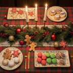 Set 2 piatti rettangolari portata RICORDI 18x9/22x12 CM ceramica