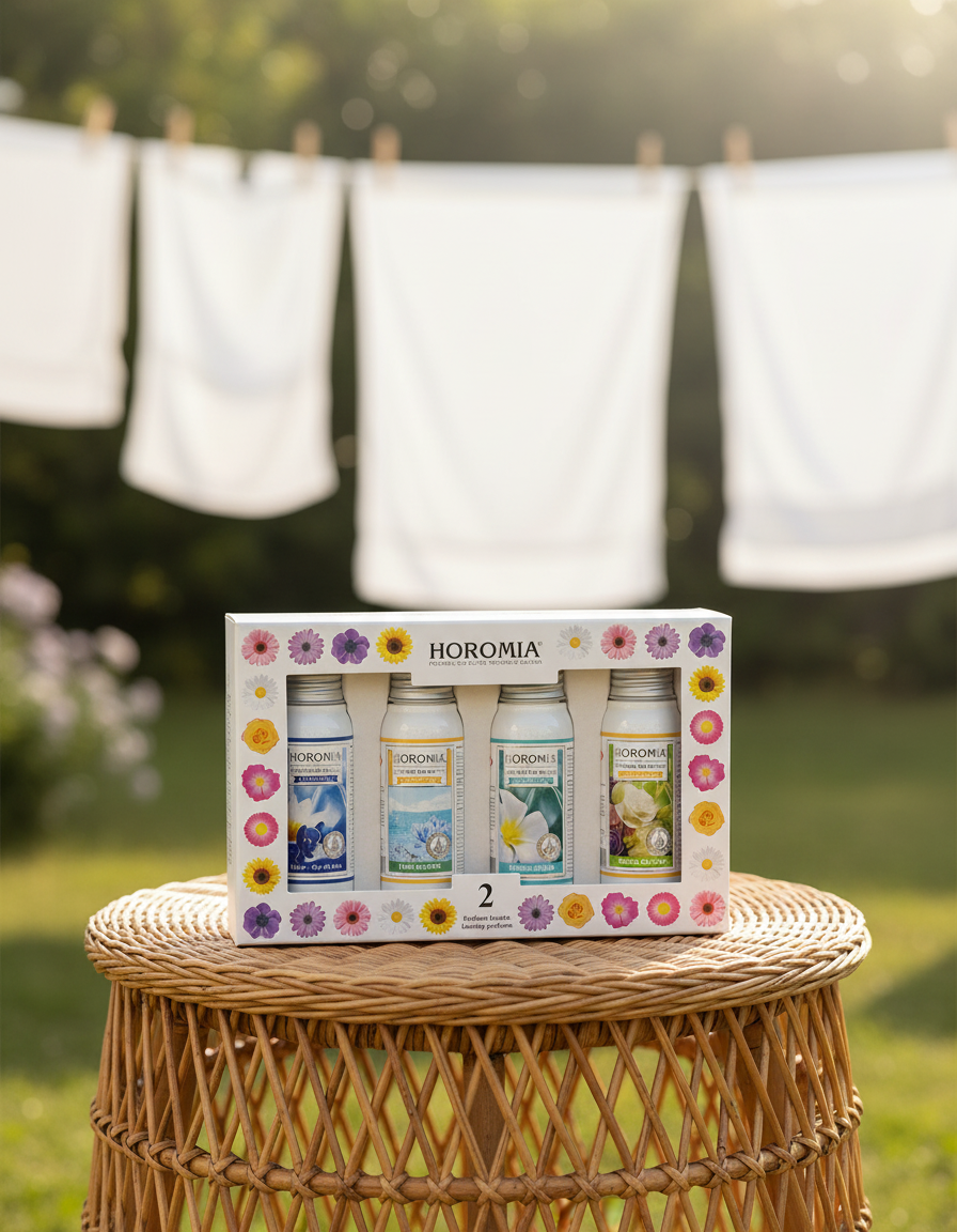 HOROMIA box Horo2 - Blue, Fresh Cotton, Bianco Infinito, Musica del Sole da 50ml