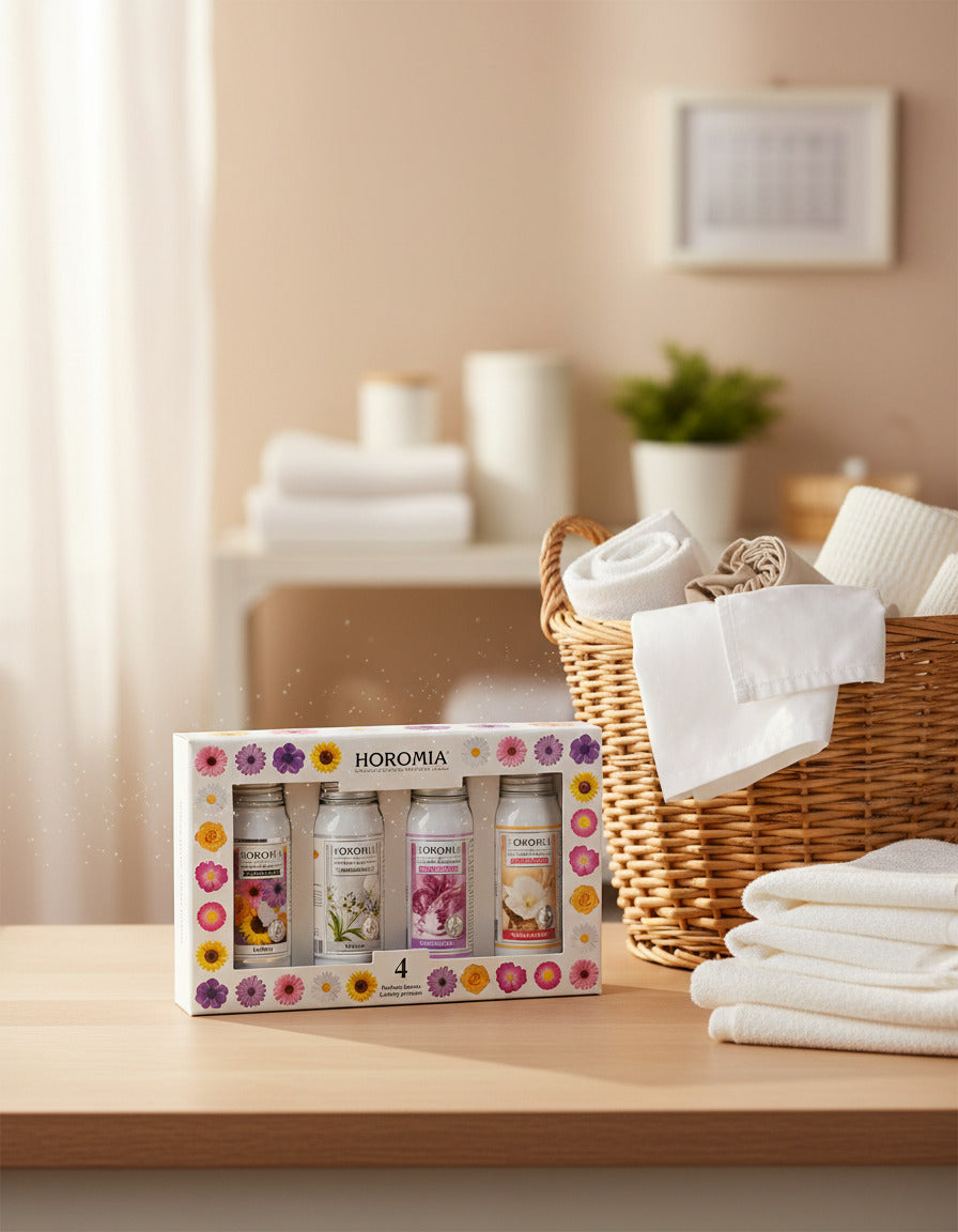 HOROMIA BOX Horo4 - Liberty, White, Soffice Talco, Muschi e Loto da 50 ml