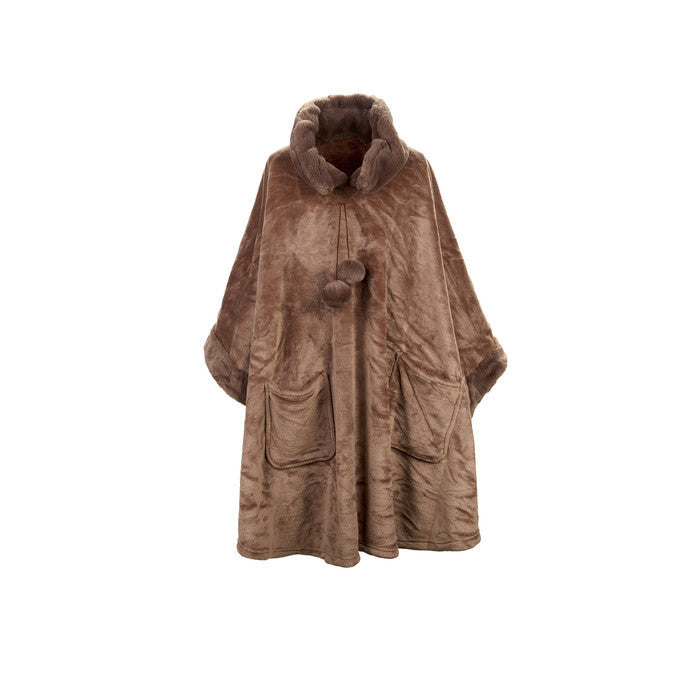 Poncho con pon pon RABBIT 48x127 CM