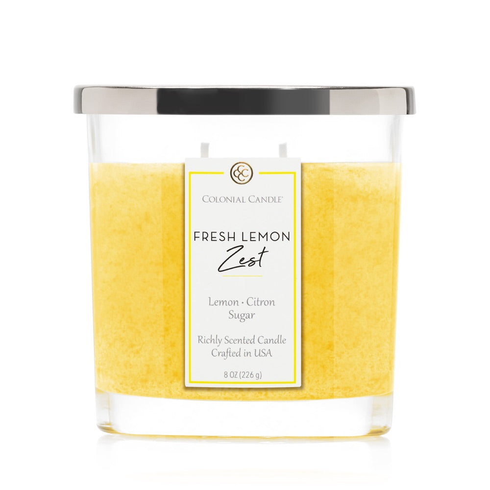 Colonial Candle Oval candela Fresh Lemon Zest 226gr