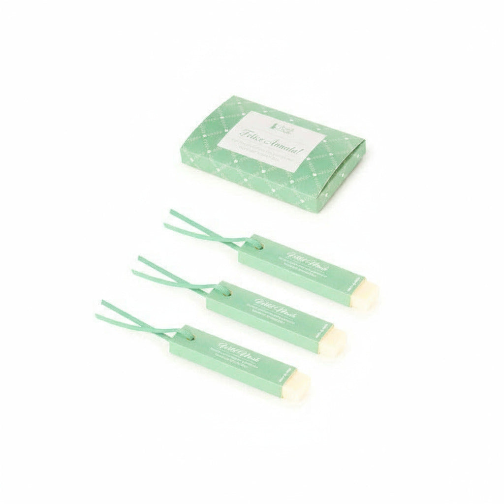 Set 3 profumatori cassetto WILD MUSK verde 30 GR