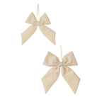 Coppia fiocchi tessuto 15/19 CM