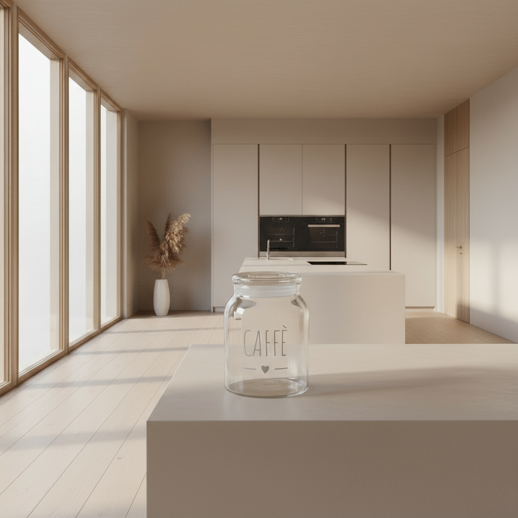 Barattolo in vetro borosilicato caffè / 1300 ml