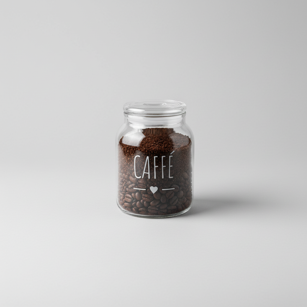 Barattolo in vetro borosilicato caffè / 1300 ml