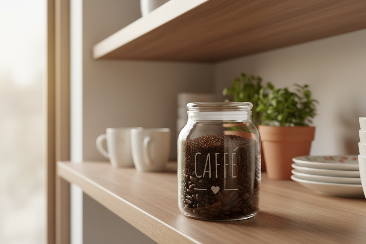 Barattolo in vetro borosilicato caffè / 1300 ml