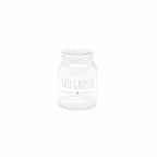 Set 2 barattoli in vetro borosilicato sale grosso/fino 1300ml