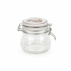 Barattolo vetro con tappo in ceramica storia di Natale chiusura ermetica 450 ml