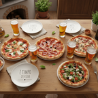 Piatto pizza "è tempo di pizza" 31cm