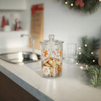 Barattolo in vetro gingerbread/candy 8x15x8cm