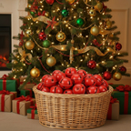 Set 18 campanelli "jingle bell" bianco o rosso 5x4x5cm