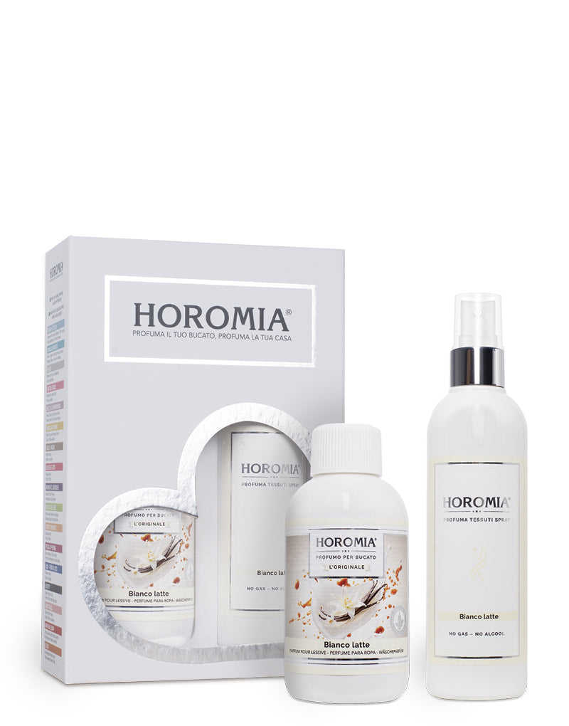 HOROMIA Horotwins Bianco Latte profumatore bucato 250ml+deo tessuto 250ml