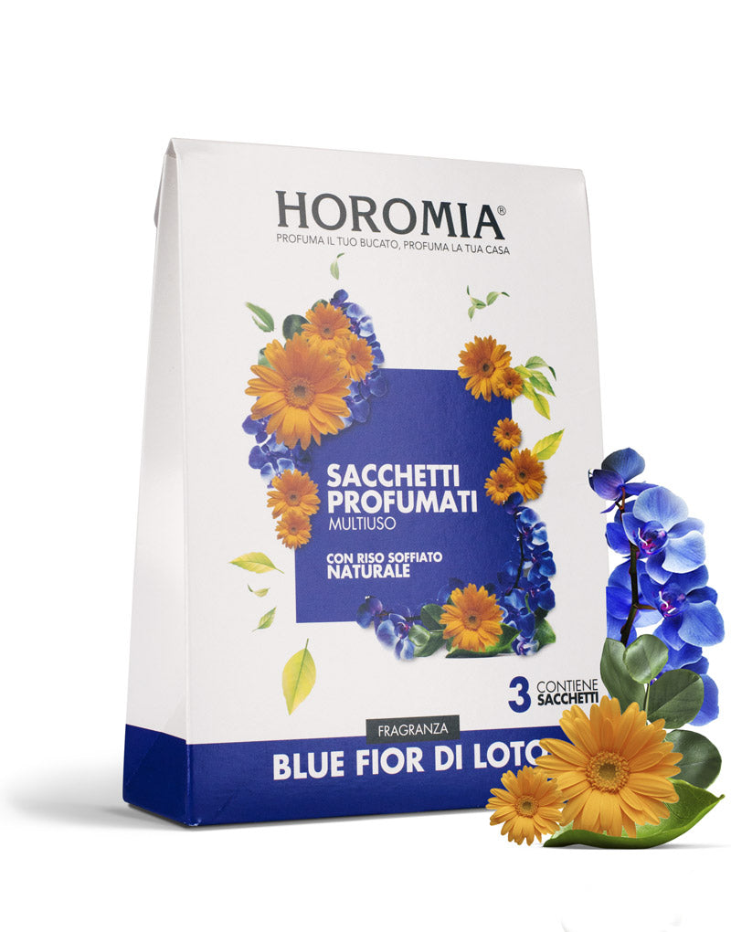 HOROMIA Sacchetti multiuso Blue-Fior di Loto