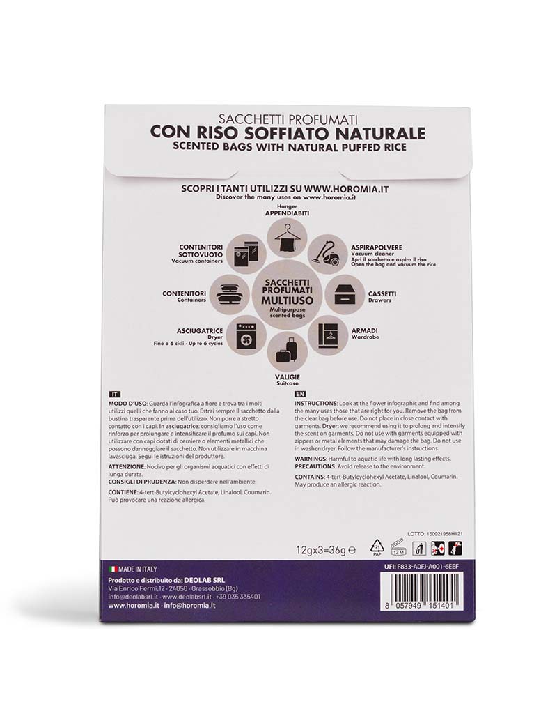 HOROMIA Sacchetti multiuso Aromatic Lavander