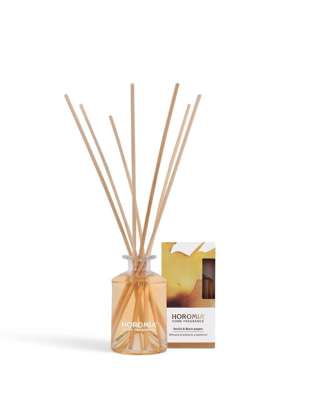 HOROMIA Diffusore Bastoncini Rattan Vibes Vanilla & Black Pepper